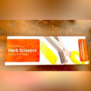 New Premium Herb Scissors with Stainless Steel Blades